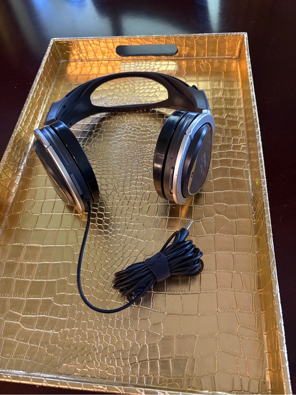 Sony Black and Silver Over-Ear Wired Headphones